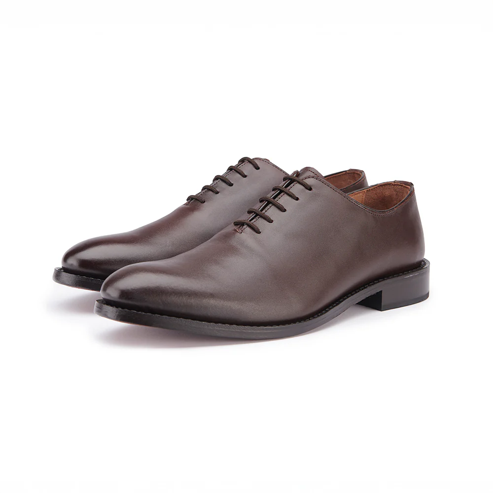 Brunel Wholecut Oxford - Dark Brown - Image 3