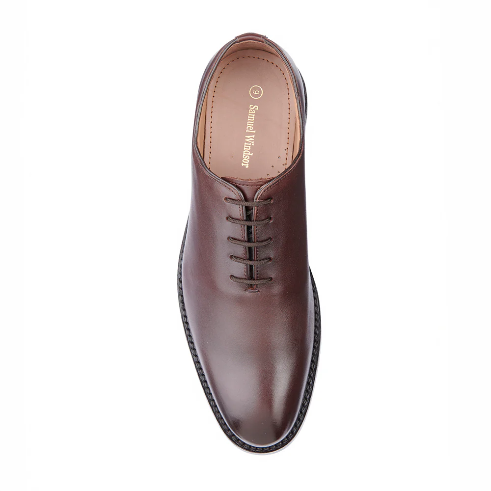 Brunel Wholecut Oxford - Dark Brown - Image 4