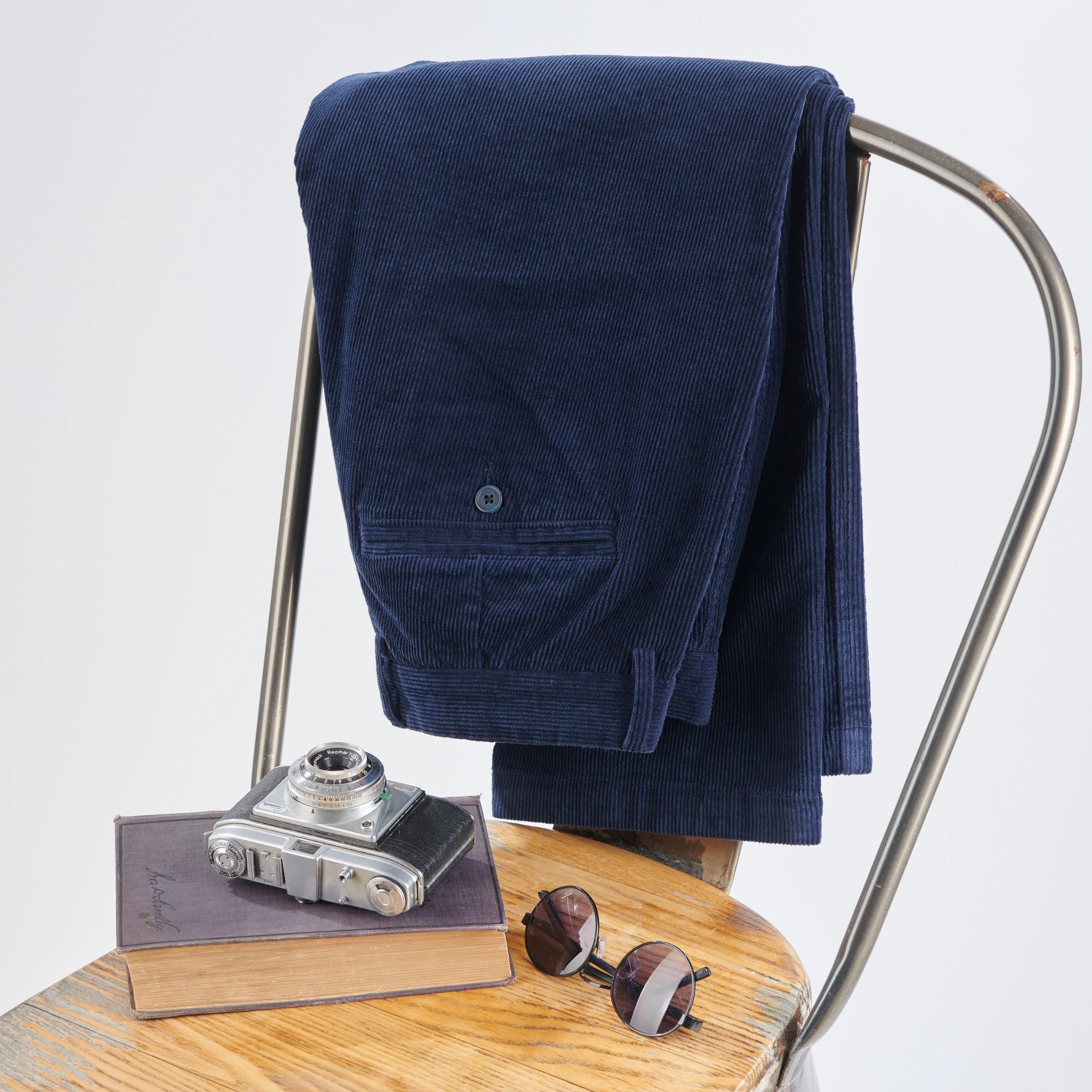 Corduroy Trouser - Navy - Image 4