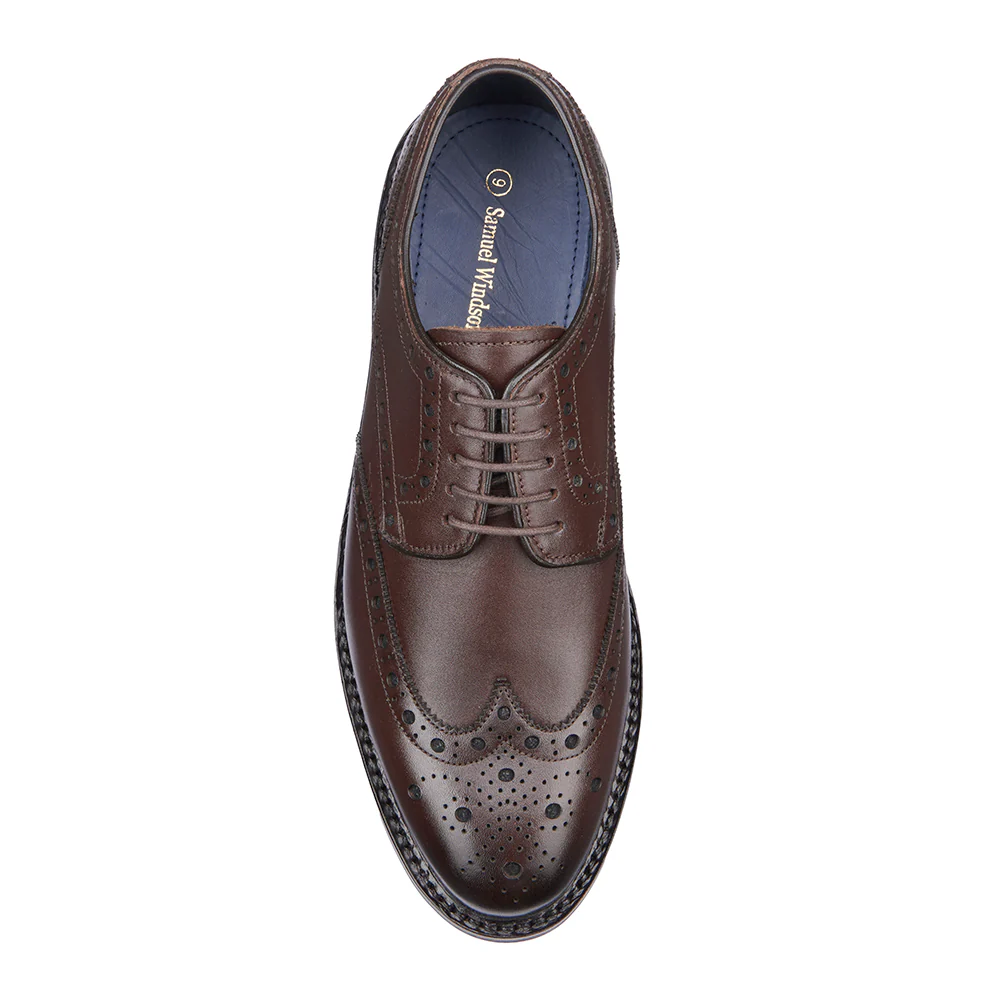 Derby Brogue - Dark Brown - Image 5