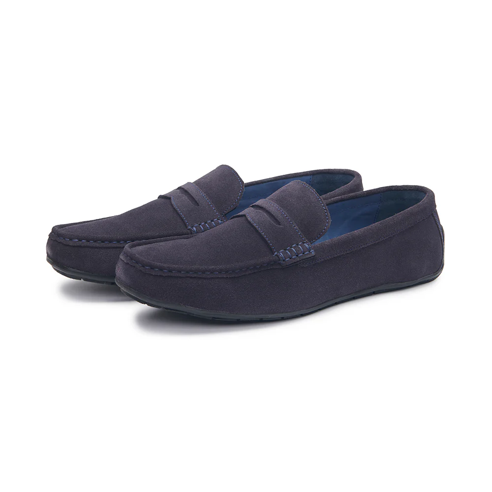 Driving Shoe - Navy Suede - Image 5
