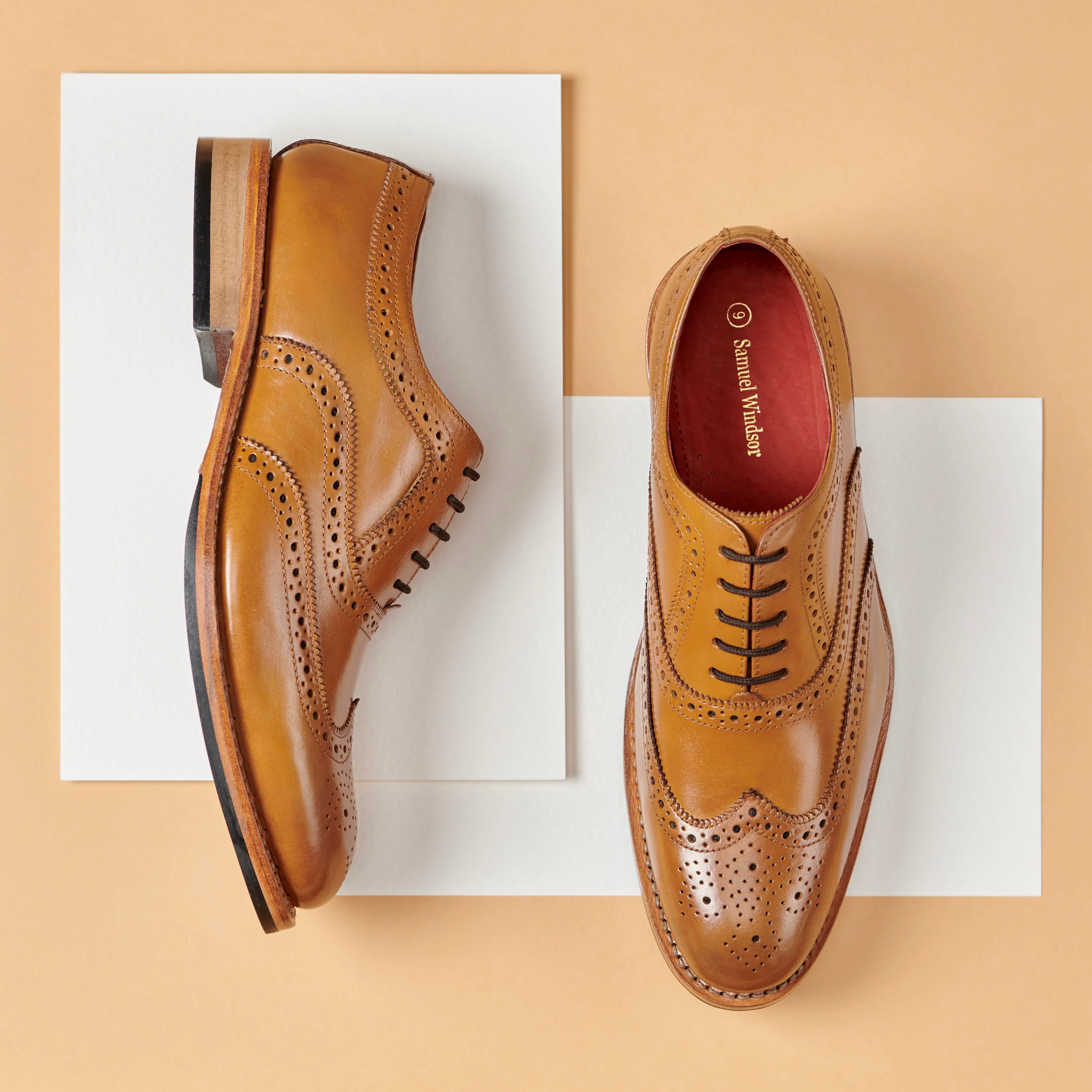 Flintsham Brogue - Tan - Image 3