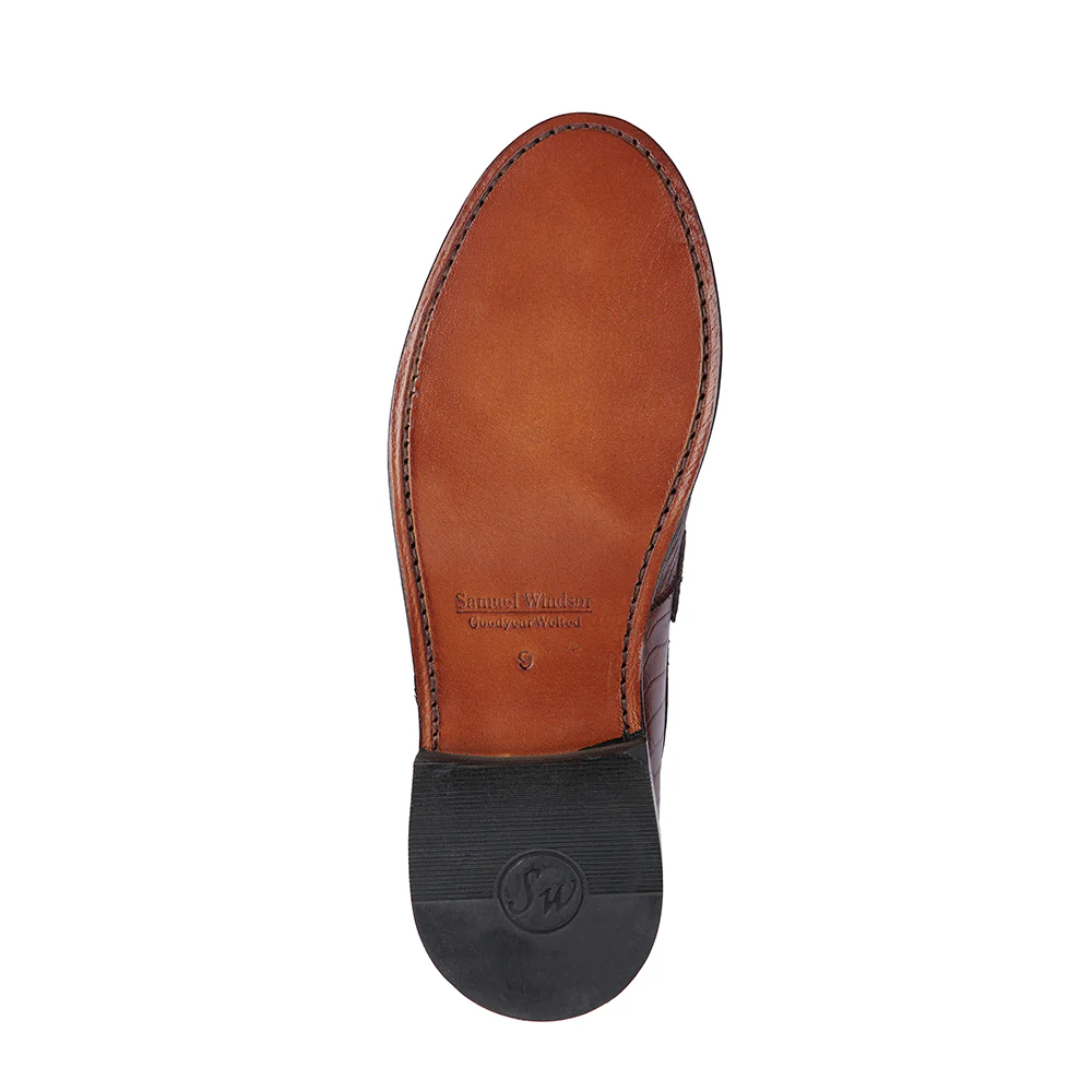 Kempton Shoe - Croc Oxblood - Image 3