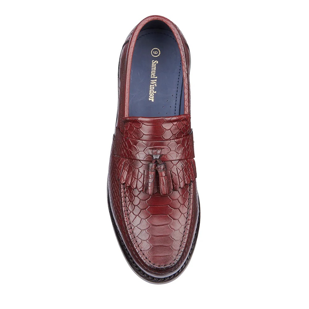 Kempton Shoe - Croc Oxblood - Image 5