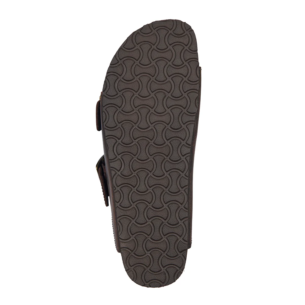 Leather Cork Sandal - Brown - Image 6