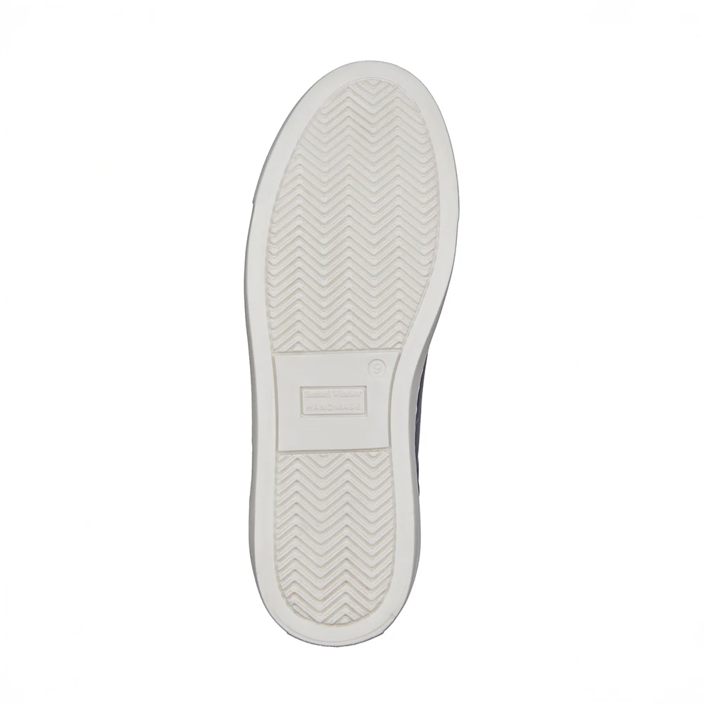Leather Trainer - Black - Image 5