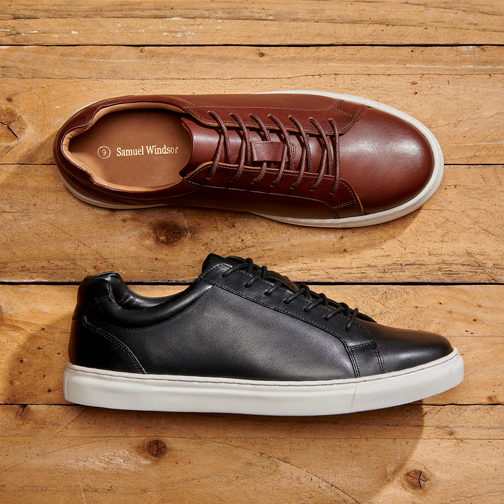 Leather Trainer - Dark Brown - Image 7