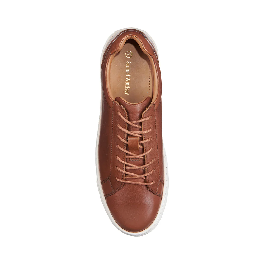 Leather Trainer - Brown - Image 3