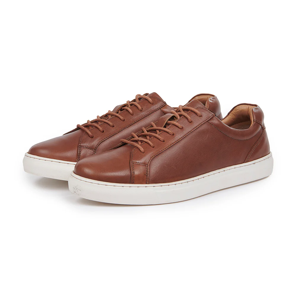 Leather Trainer - Brown - Image 4