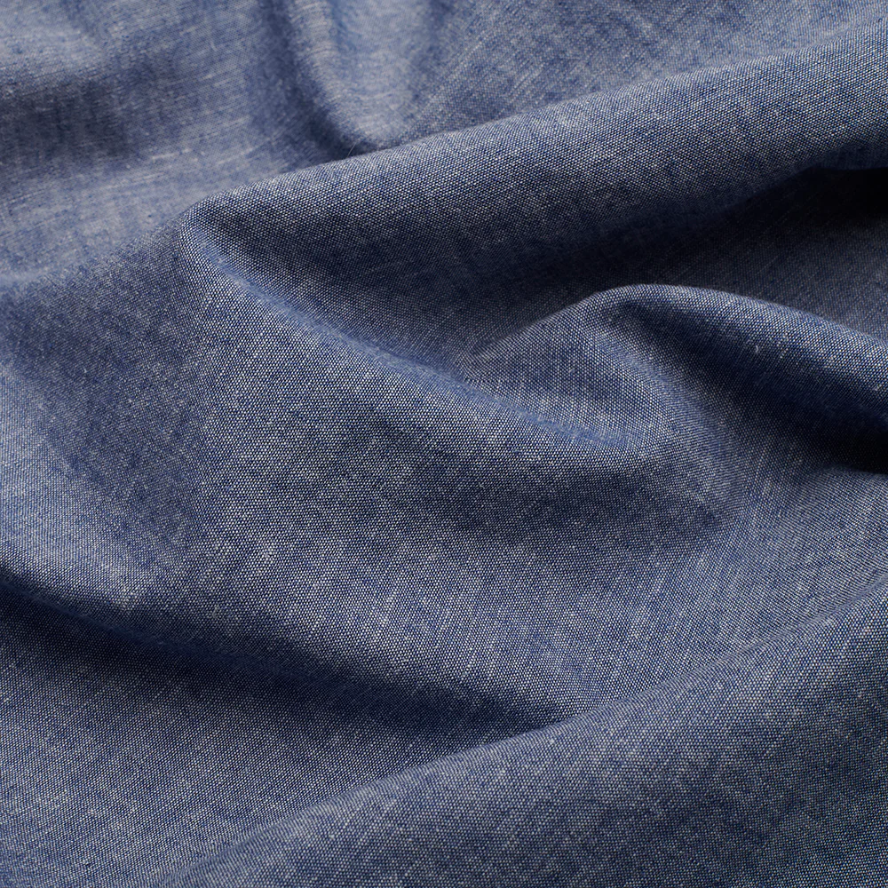 Linen Rich Shirt - Blue - Image 6