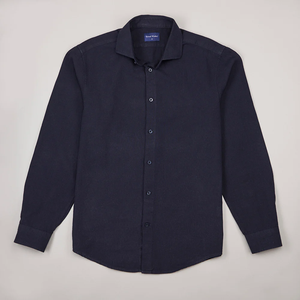 Linen Rich Shirt - Ink