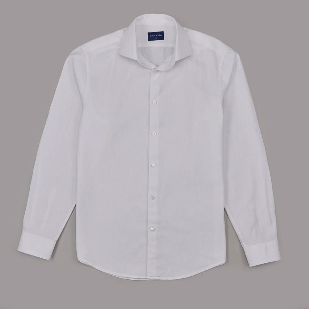 Linen Rich Shirt - White
