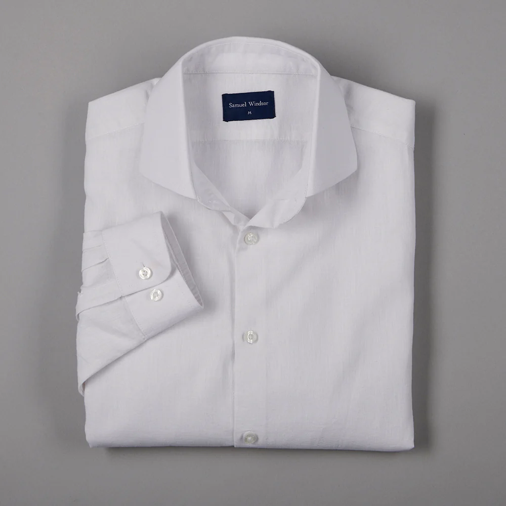 Linen Rich Shirt - White - Image 3
