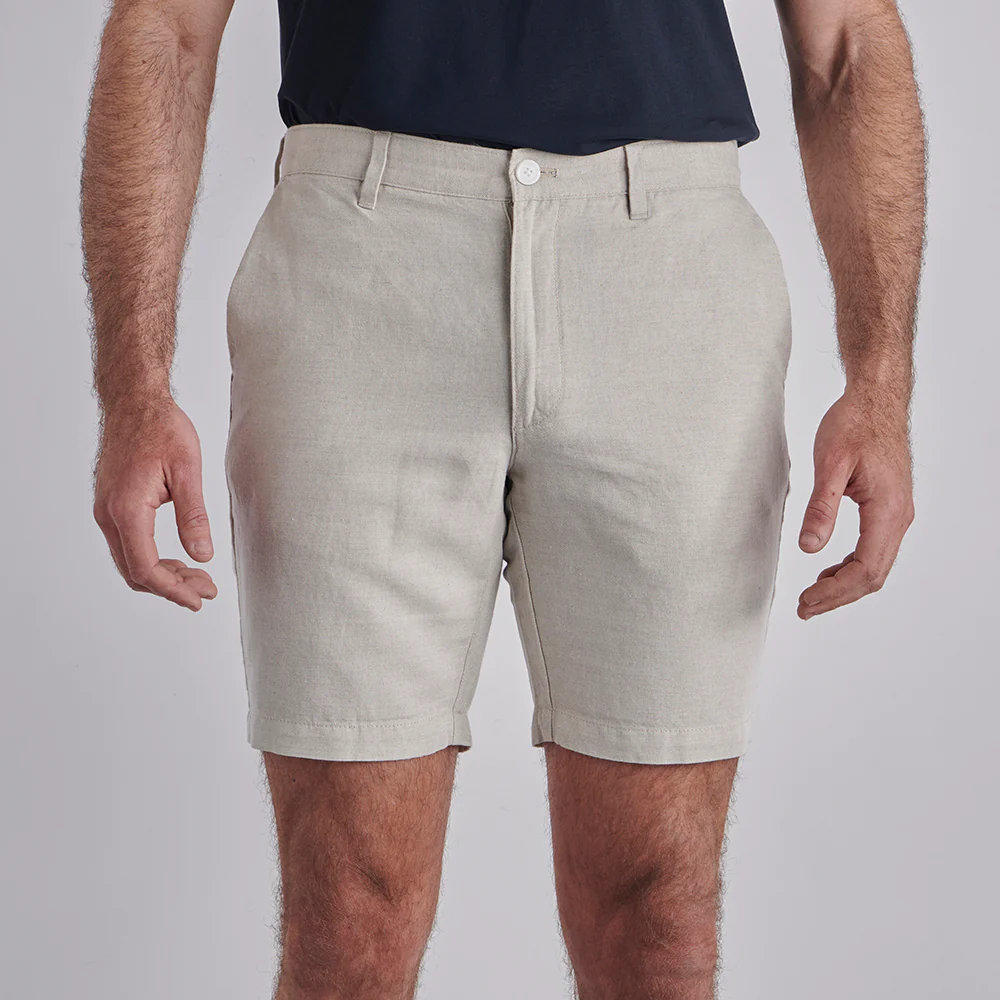 Linen Rich Shorts - Natural - Image 3