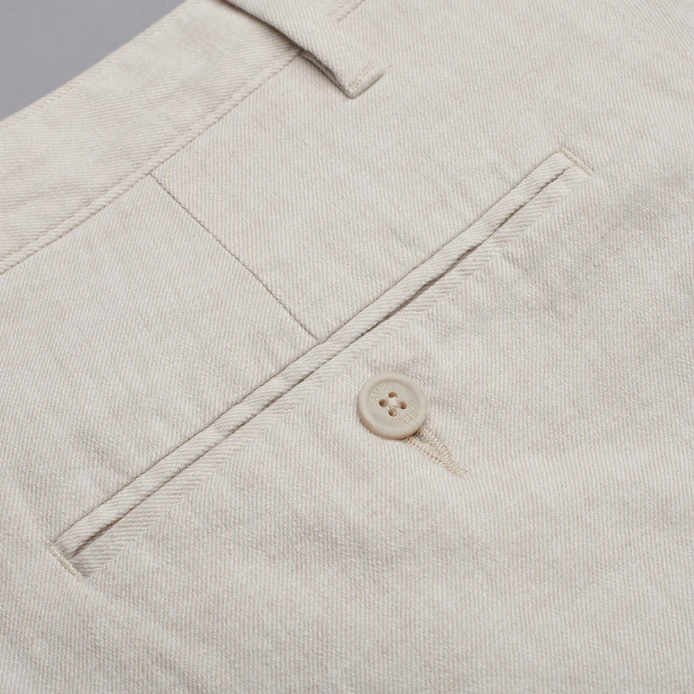 Linen Rich Shorts - Natural - Image 5