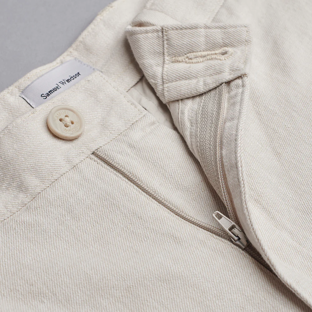 Linen Rich Shorts - Natural - Image 7