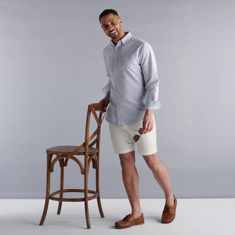 Linen Rich Shorts - Ecru - Image 7