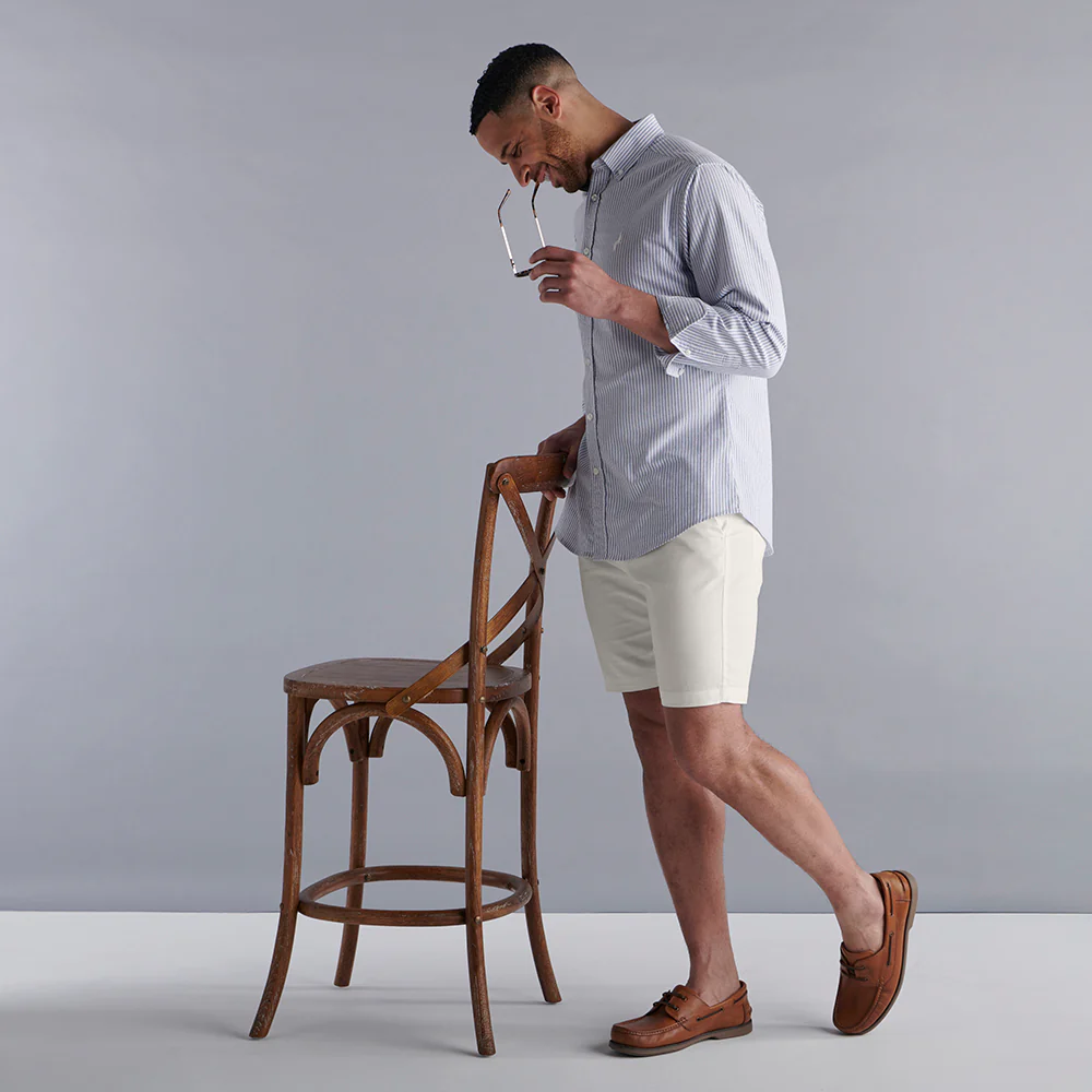 Linen Rich Shorts - Ecru - Image 8