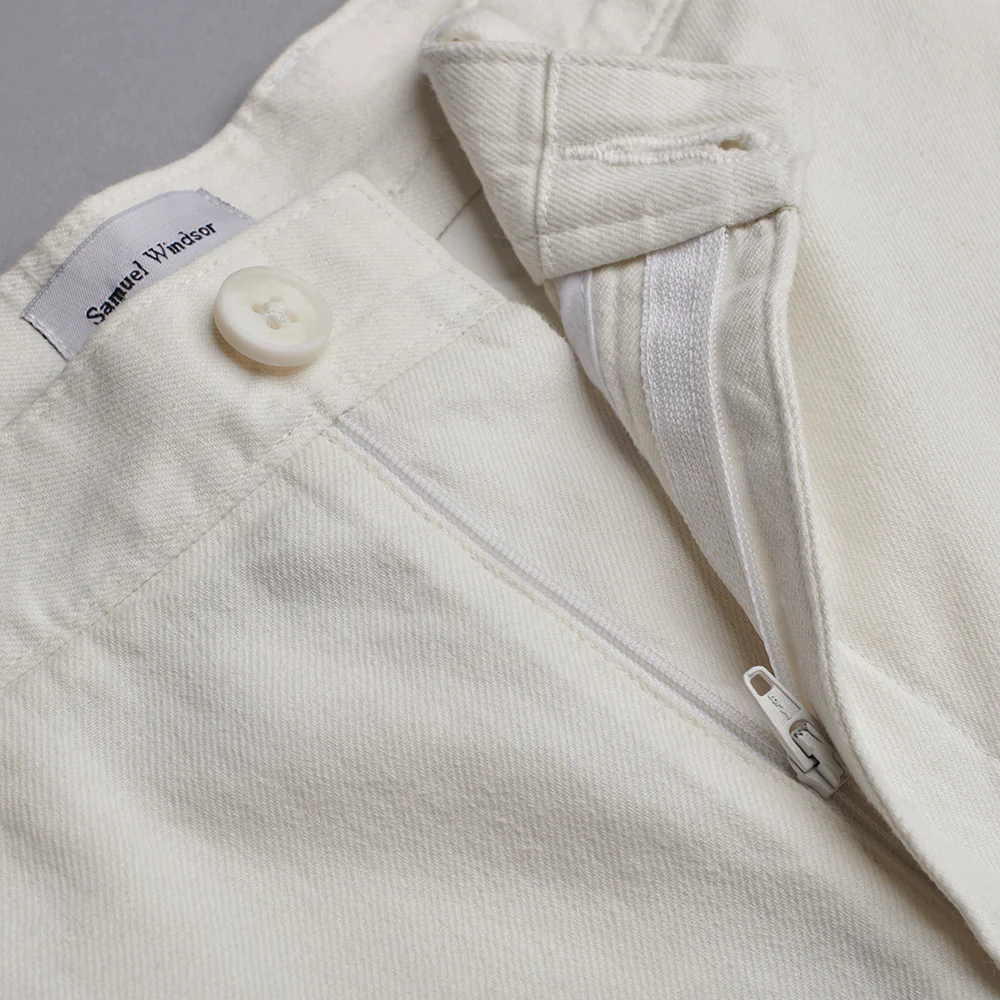 Linen Rich Trousers - Ecru - Image 6