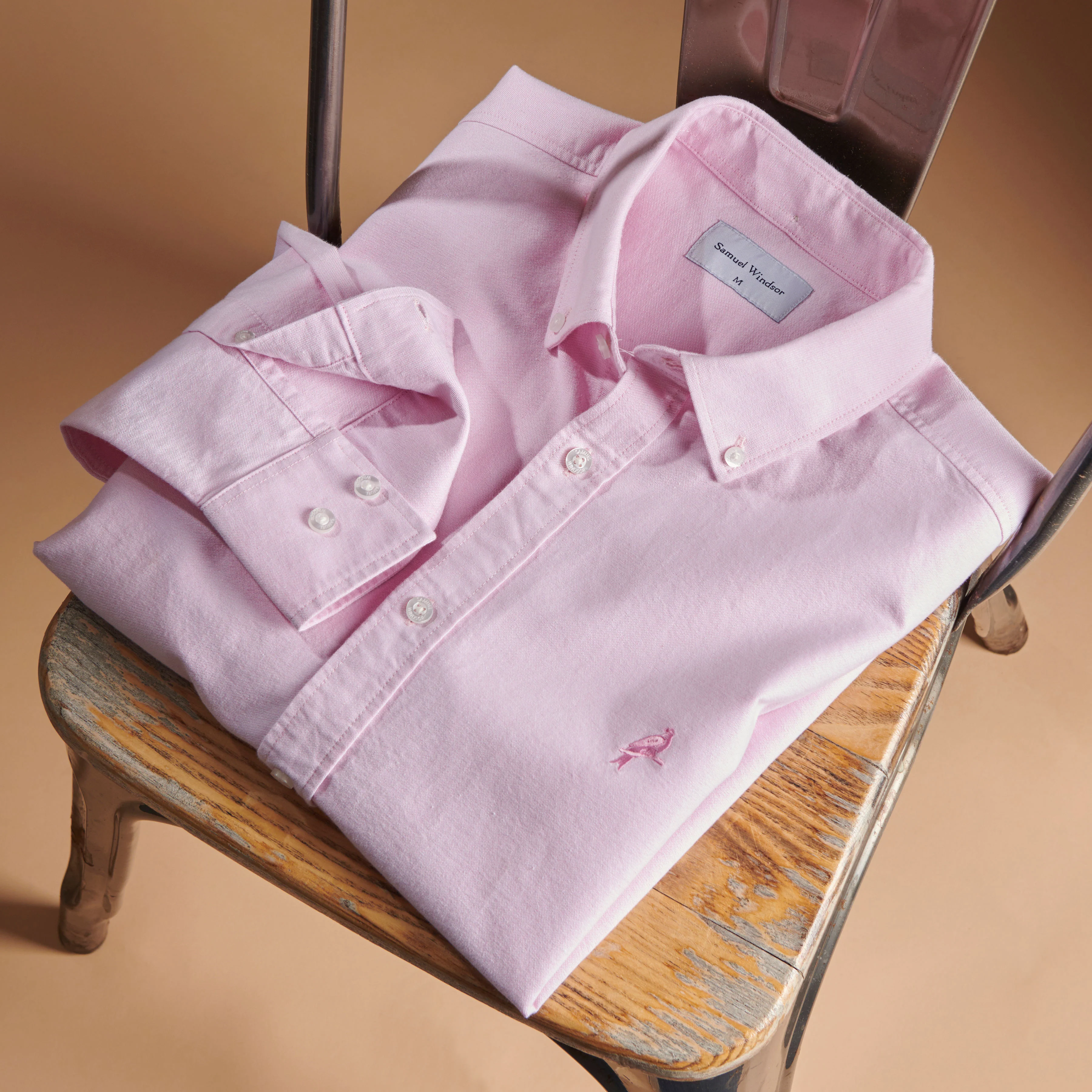Oxford Shirt - Pale Pink - Image 3