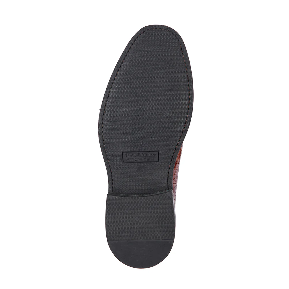 Oxford Shoe - Croc Brown - Image 3