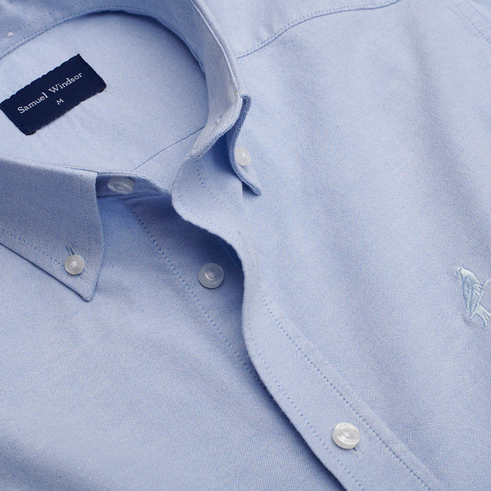 Oxford Shirt - Mid Blue - Image 3