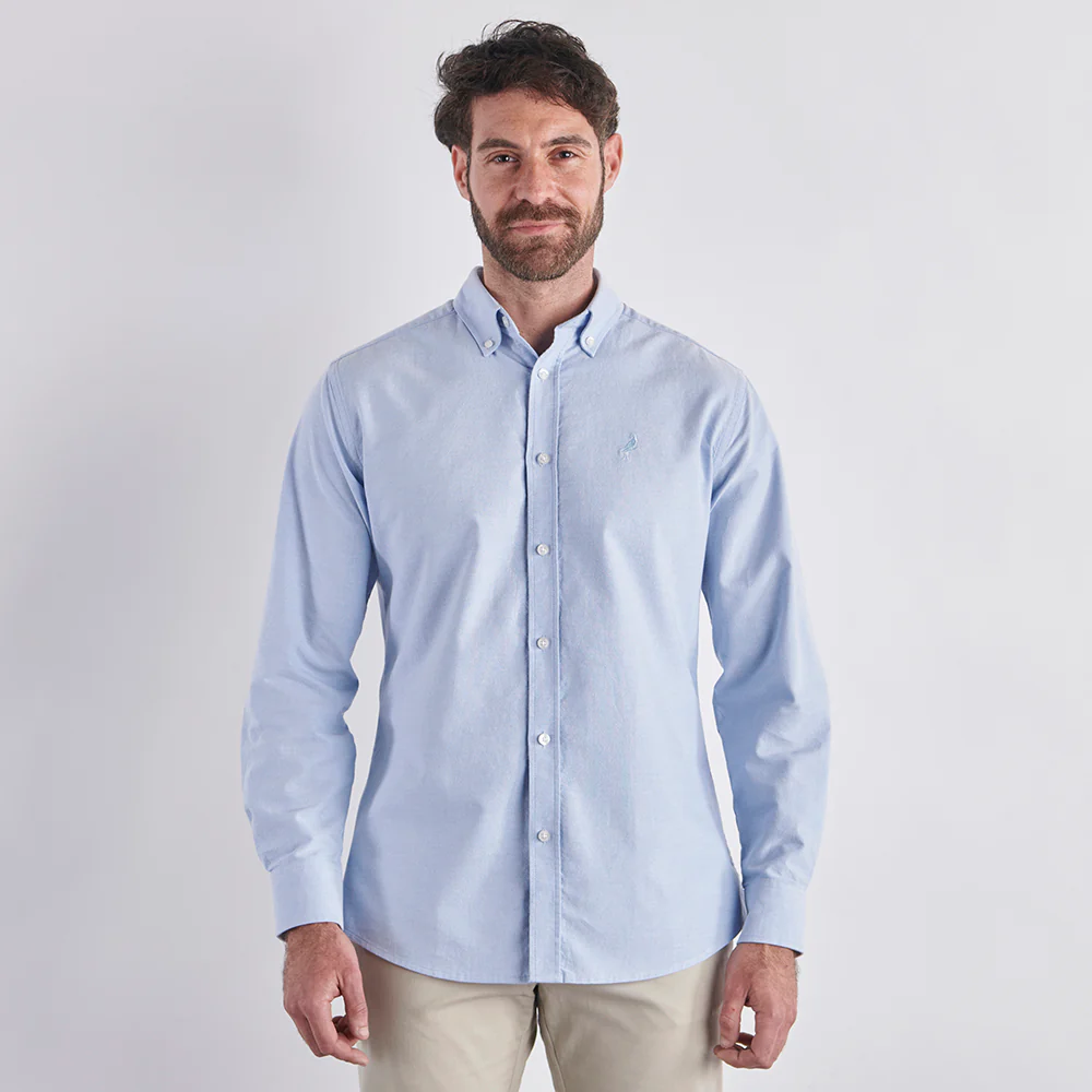 Oxford Shirt - Mid Blue - Image 9
