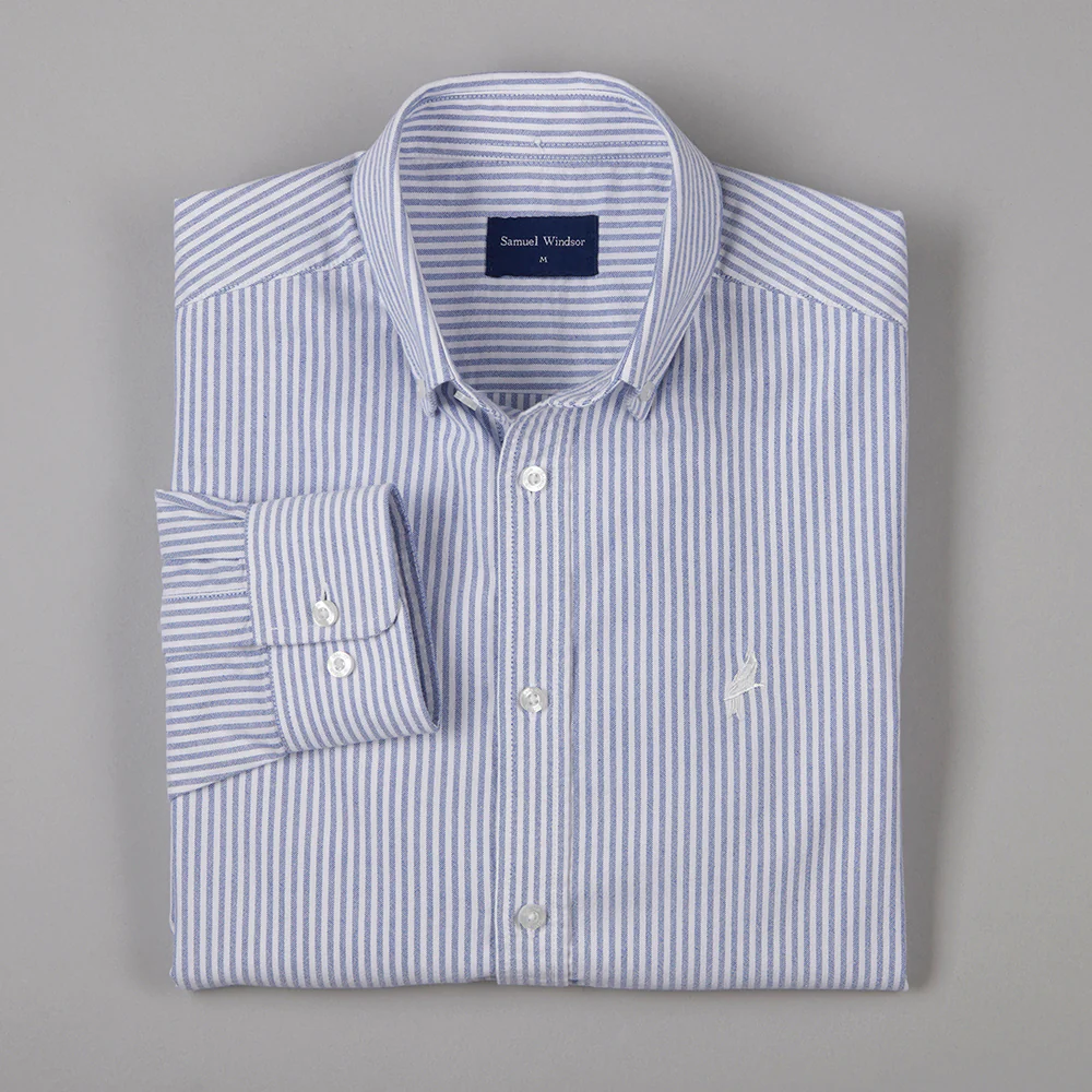 Oxford Shirt - Blue Stripe - Image 8