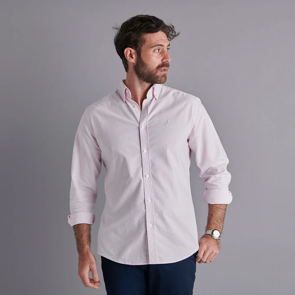Oxford Shirt - Pink Stripe - Image 11