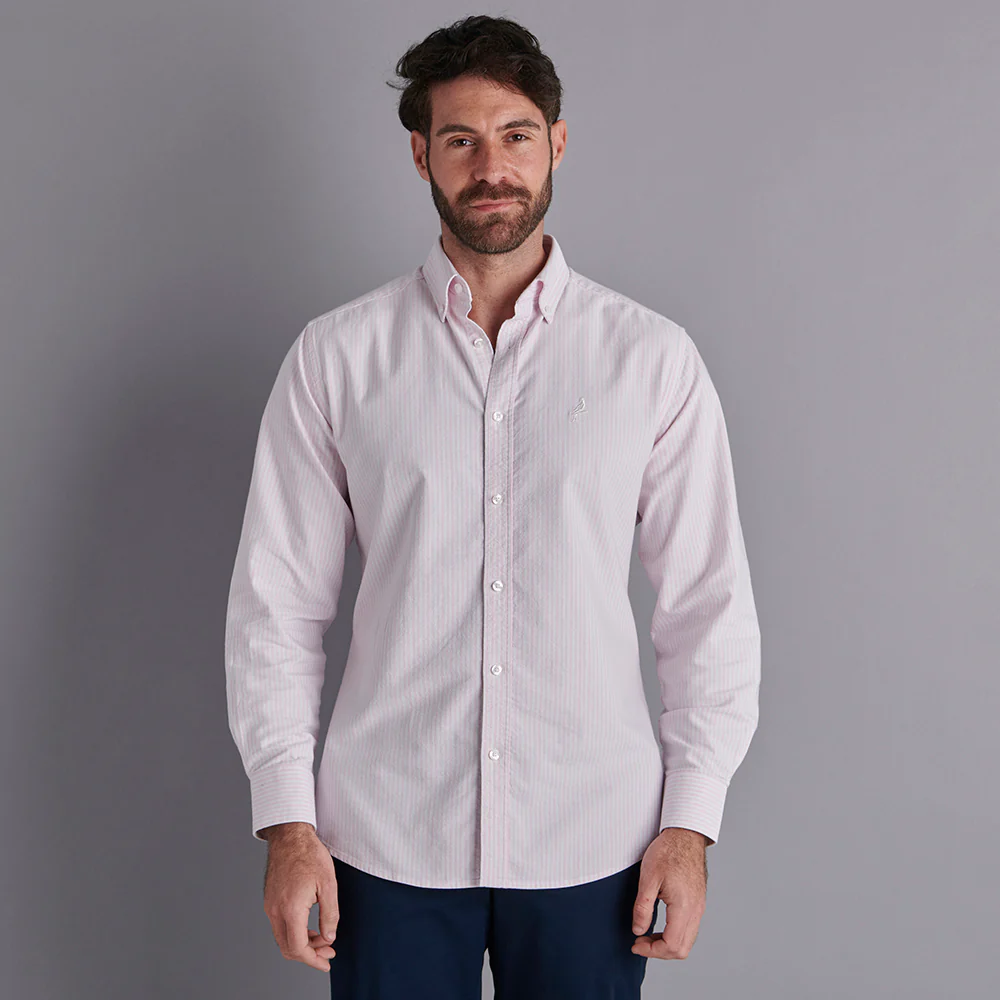 Oxford Shirt - Pink Stripe - Image 12