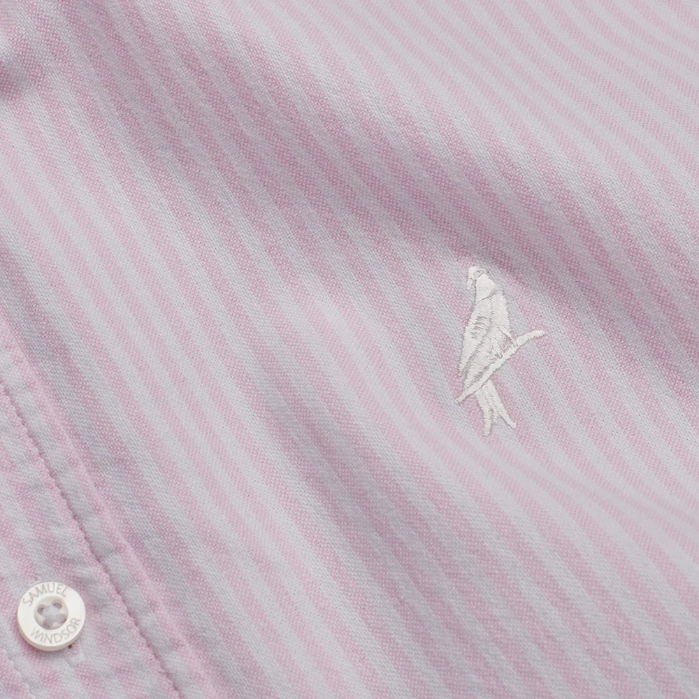 Oxford Shirt - Pink Stripe - Image 6