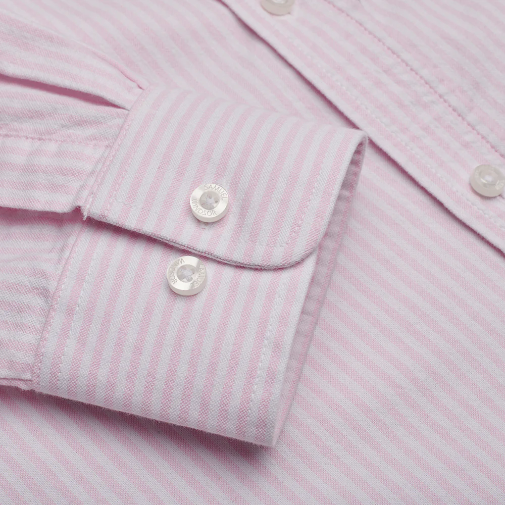 Oxford Shirt - Pink Stripe - Image 8