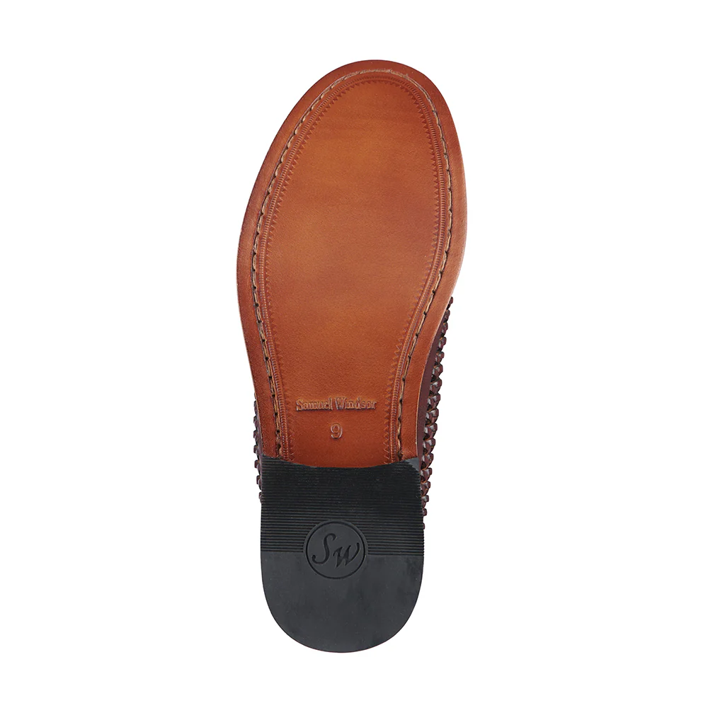 Penny Loafer - Basket Weave Oxblood - Image 3