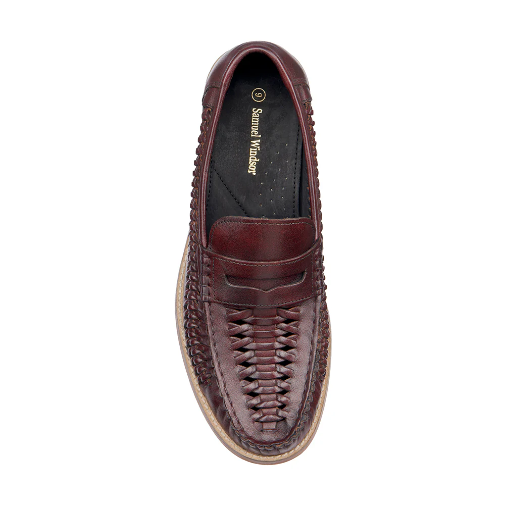 Penny Loafer - Basket Weave Oxblood - Image 4