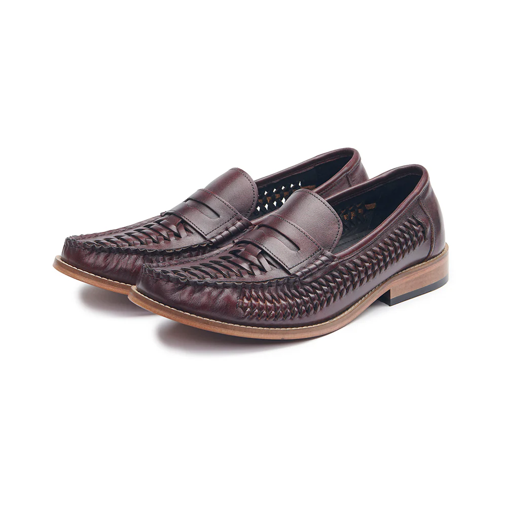 Penny Loafer - Basket Weave Oxblood - Image 5