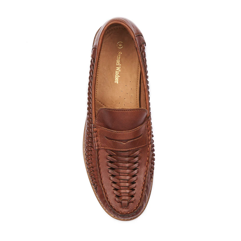 Penny Loafer - Basket Weave Tan - Image 3