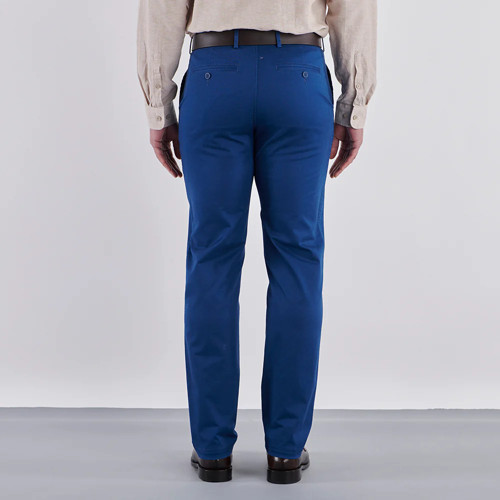 Regular Fit Chinos - French Blue - Image 3