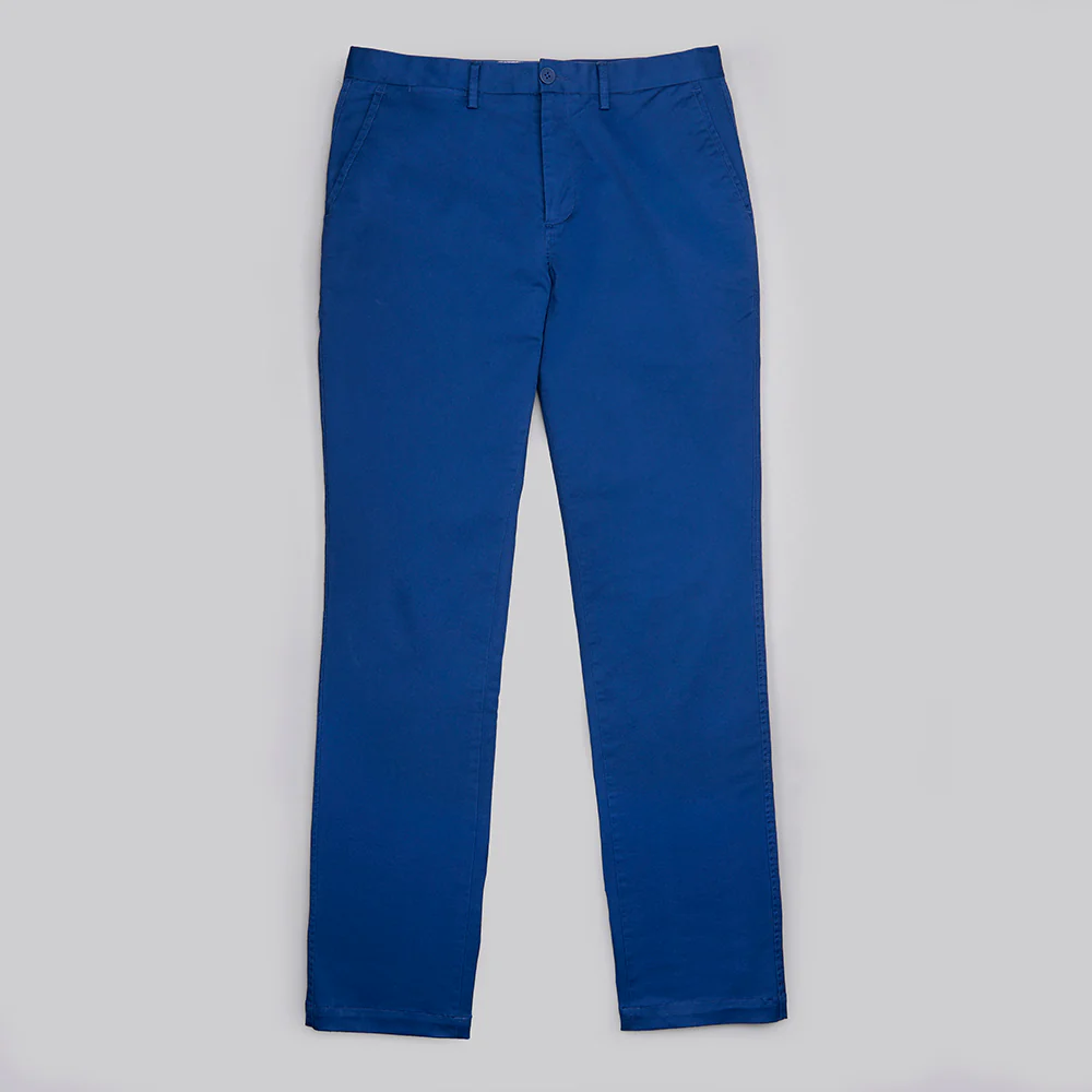 Regular Fit Chinos - French Blue - Image 8
