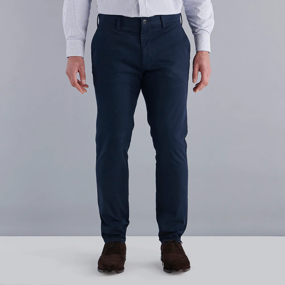 Regular Fit Chinos - Navy - Image 3