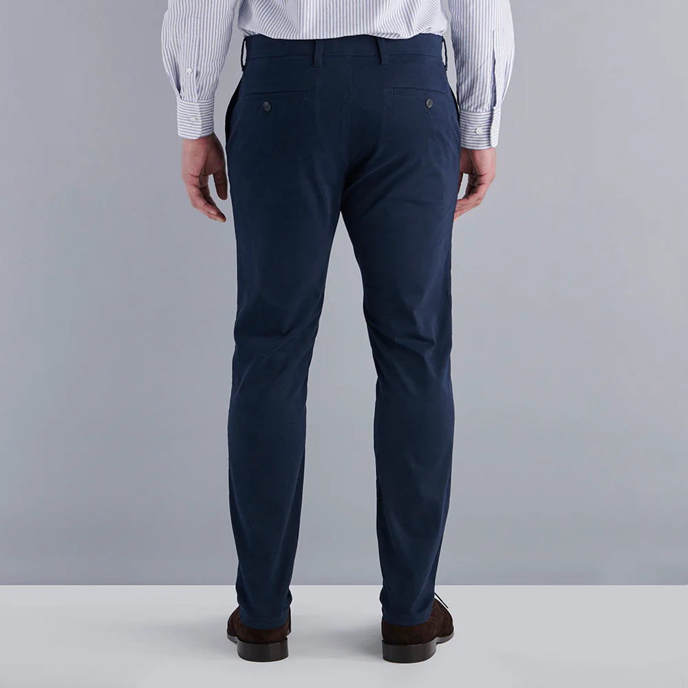 Regular Fit Chinos - Navy - Image 4