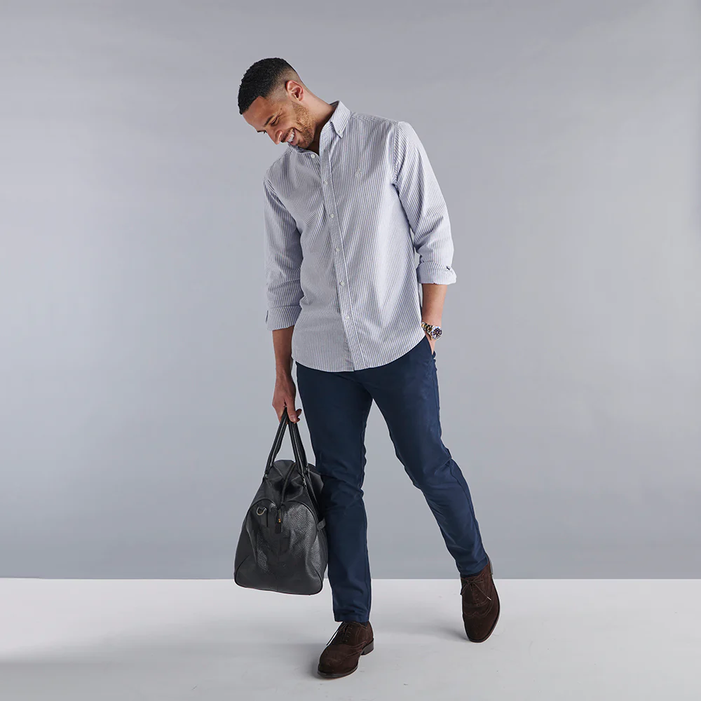 Regular Fit Chinos - Navy - Image 8