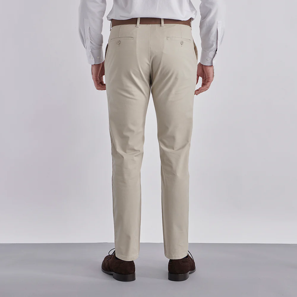 Regular Fit Chinos - Stone - Image 4