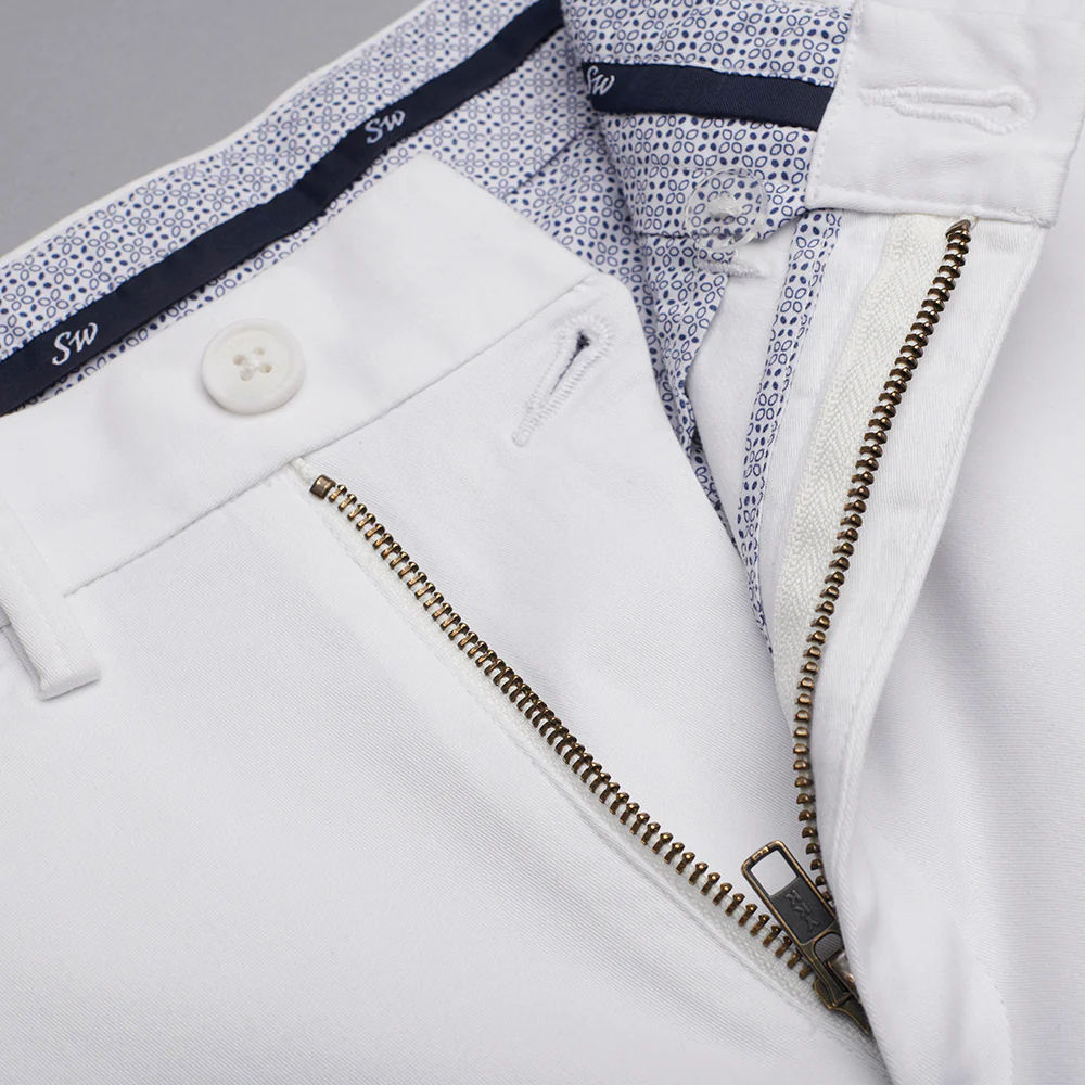 Regular Fit Chinos - White - Image 5