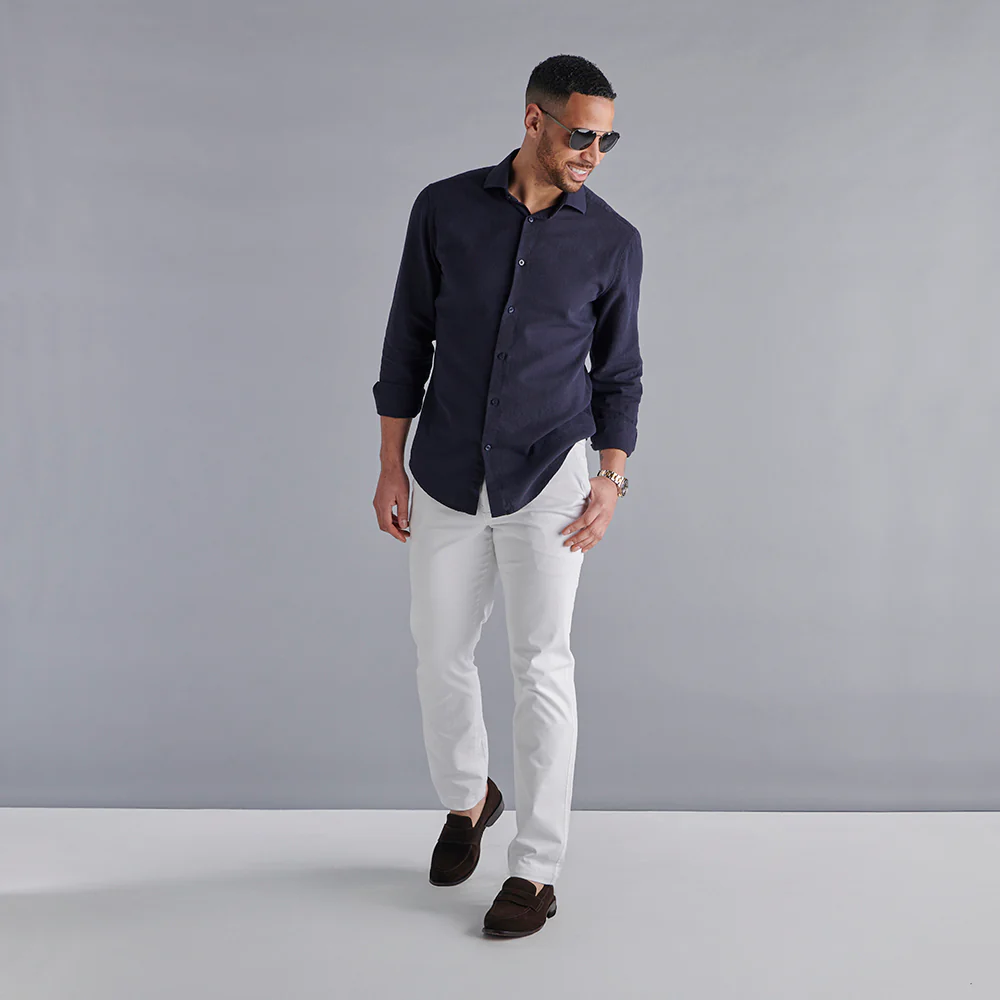 Regular Fit Chinos - White - Image 8