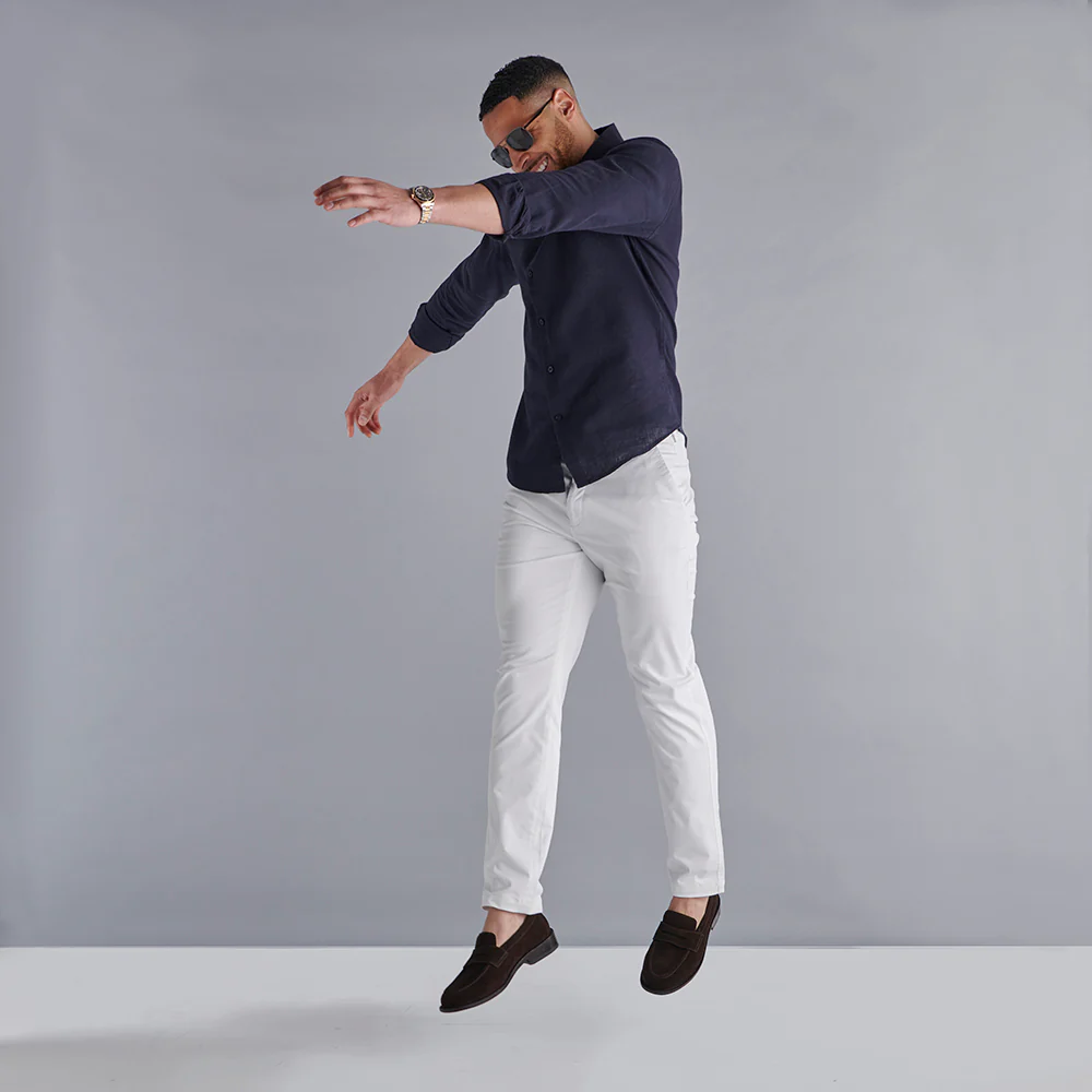 Regular Fit Chinos - White - Image 9