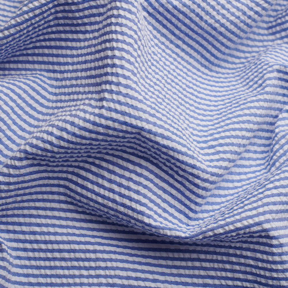 Seersucker Shorts - Blue - Image 4