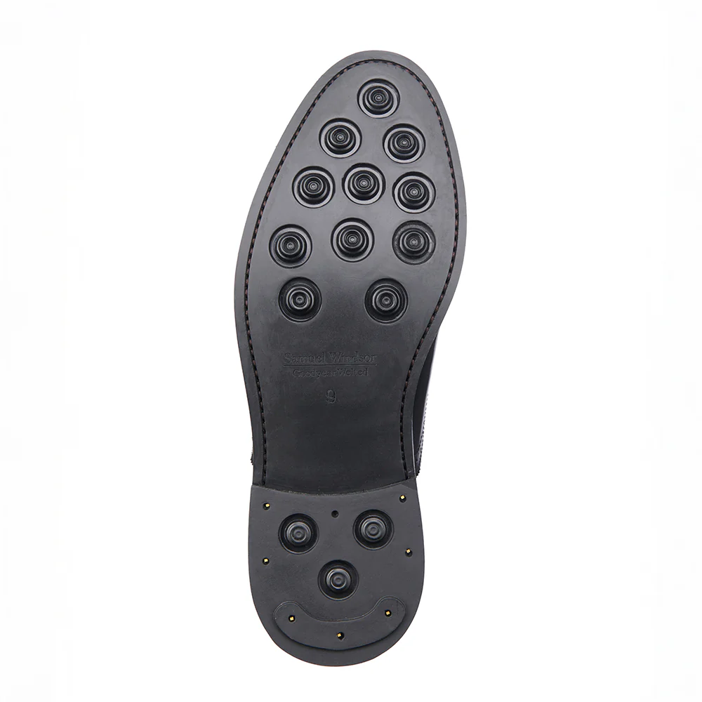 Semi - Brogue - Rubber Sole - Black - Image 5