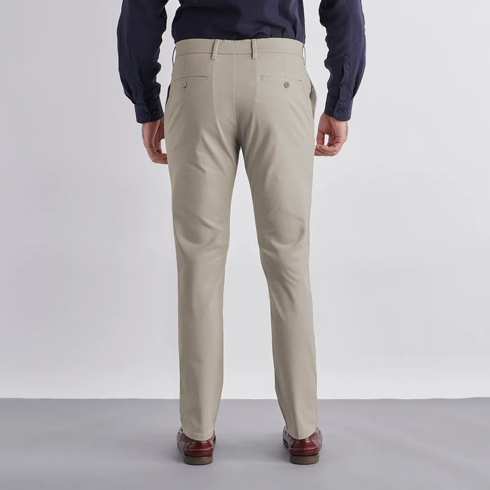 Slim Fit Chinos - Khaki - Image 4
