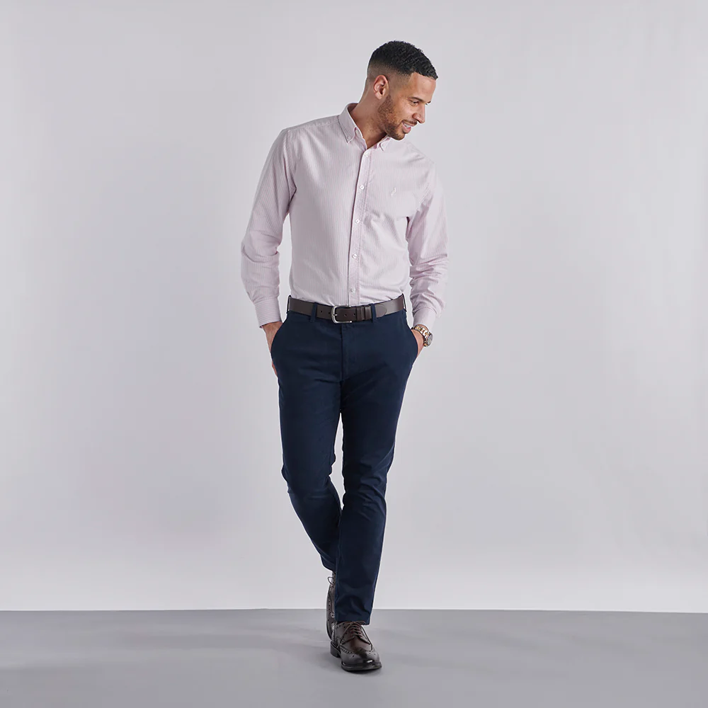 Slim Fit Chinos - Navy - Image 3