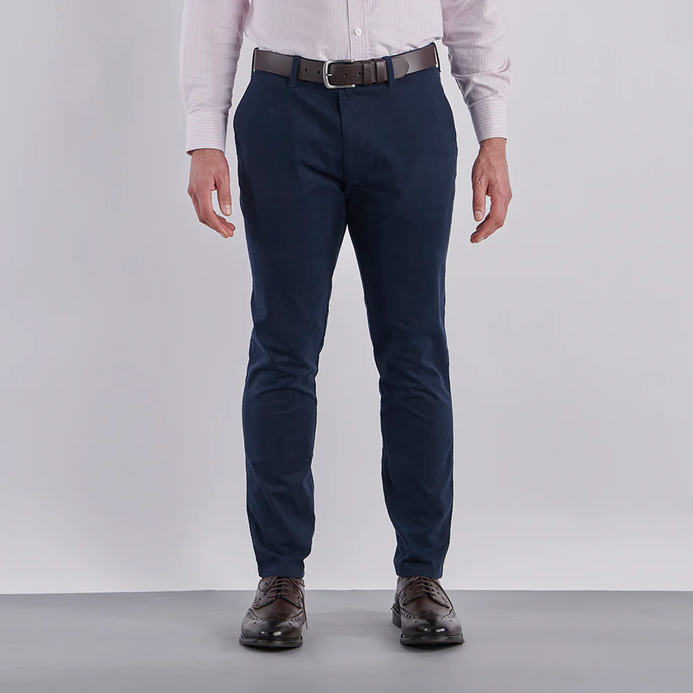 Slim Fit Chinos - Navy - Image 4